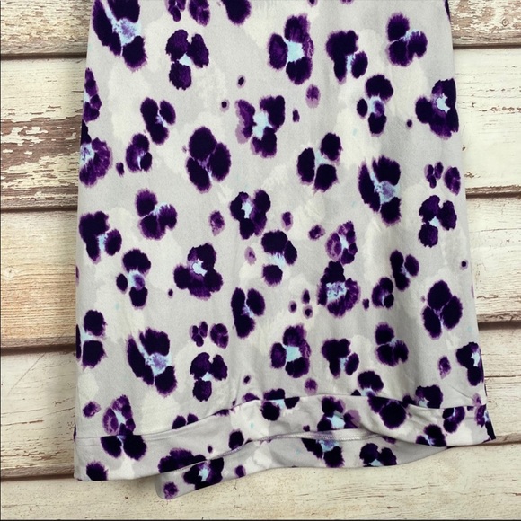 Lane Bryant lavendar cheetah drape blouse 22/24 - Picture 12 of 12